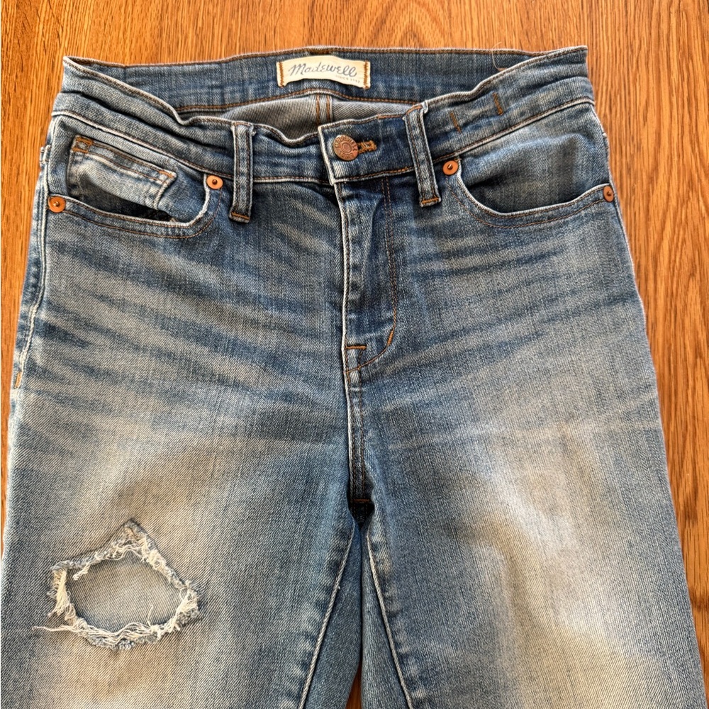 Madewell High Riser Blue Skinny Jeans - Picture 2 of 8